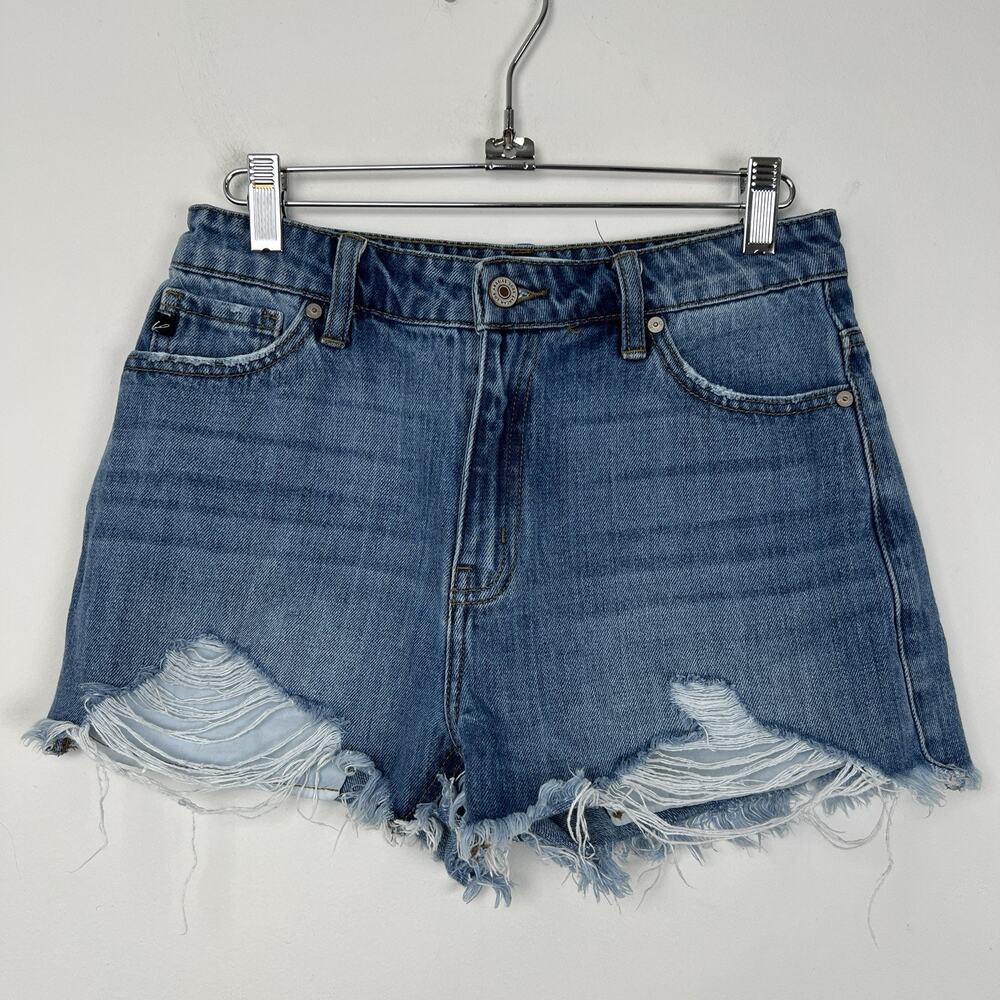 Kancan Women's Size Small Denim Shorts Distressed # KC7259M Cut Offs